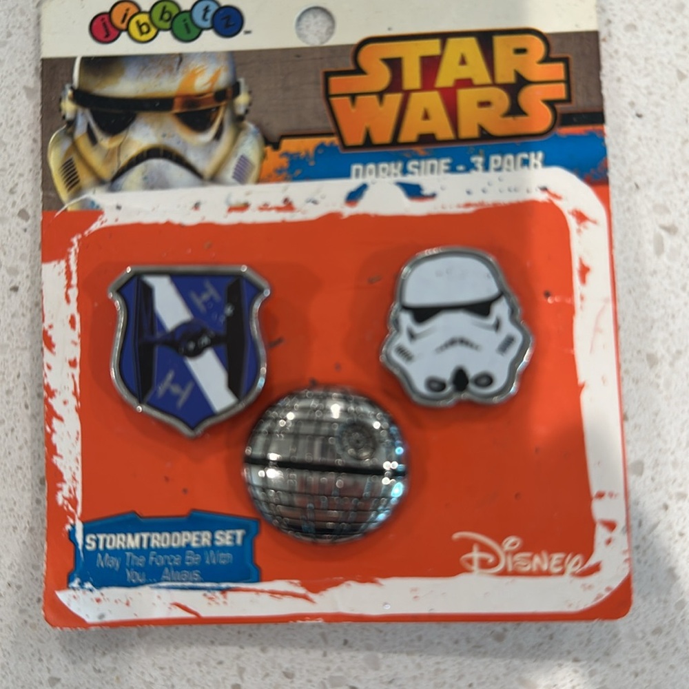 🩵Disney Star Wars Pack Jibbitz - Blue, White, Silver